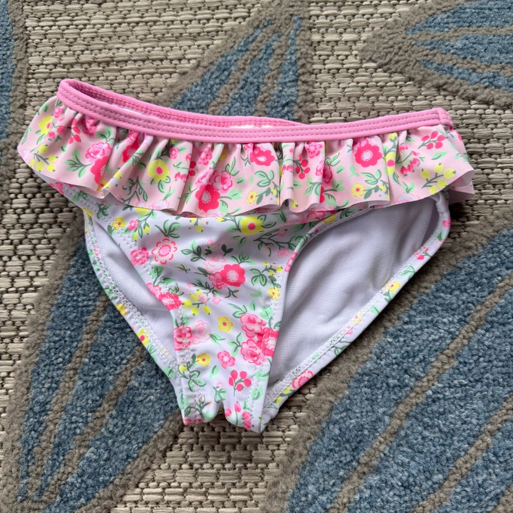 Nicole Miller NWT Toddler Girls Floral Pink 3 Piece Swim Wear‎ Size 3T - Picture 5 of 8
